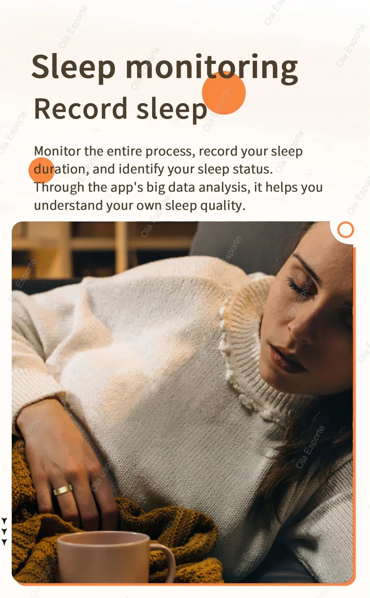 New Smart Ring Men Women, Heart Rate Blood Oxygen and Sleep Monitor Smart ring IP68 & 5ATM Waterproof, Multi-sport Mode Ring